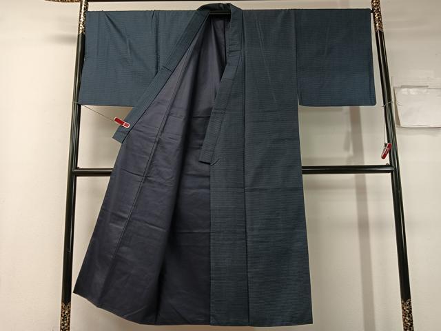 平和屋着物●男性　本場大島紬　アンサンブル　100亀甲　総詰め　正絹　逸品　CABB5078vp_1
