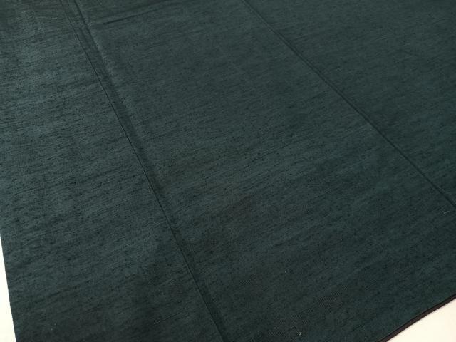 平和屋着物●男性　紬・ひげ紬羽織セット　褐返色　正絹　逸品　CABB5082vp_2