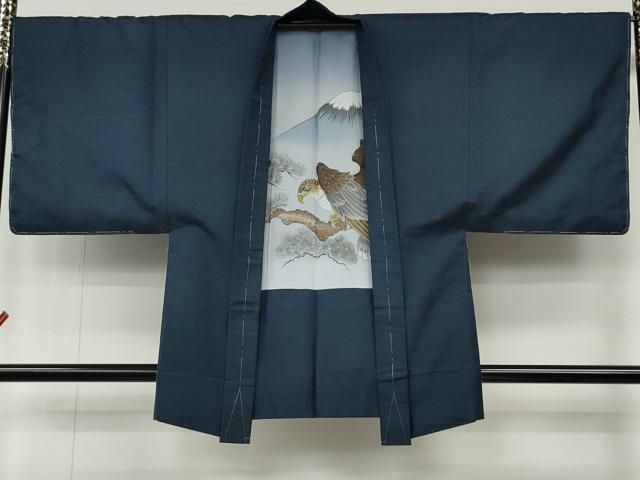 平和屋着物●男性　本場大島紬　アンサンブル　100亀甲　総詰め　正絹　逸品　未使用　CABB6086ut_5