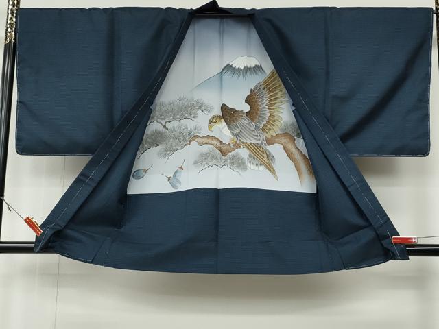平和屋着物●男性　本場大島紬　アンサンブル　100亀甲　総詰め　正絹　逸品　未使用　CABB6086ut_7