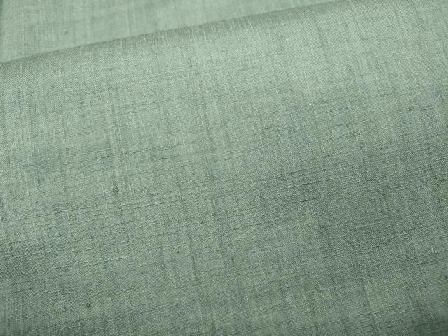平和屋着物●本場結城紬　重要無形文化財　湊鼠色　正絹　逸品　CABB6187ut