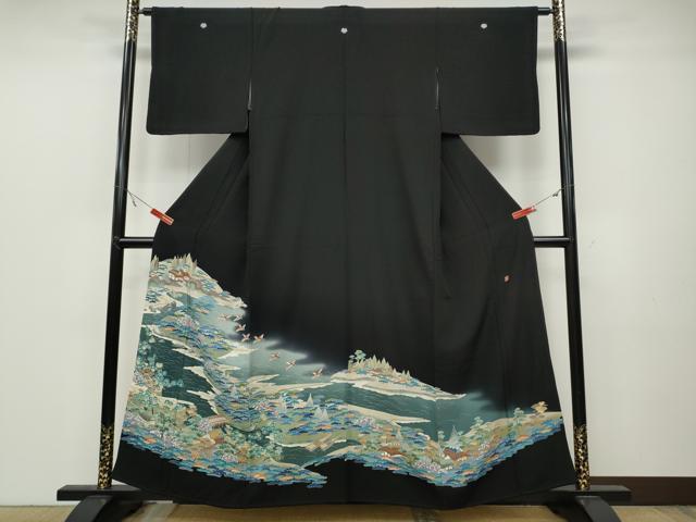 平和屋着物＊夏物　訪問着　絽　草花文　洗える着物　未使用　AABB5892st 平和屋着物＊夏物 訪問着 絽 草花文 洗える着物 未使用 AABB5892stの
