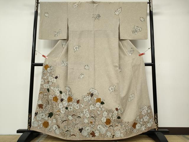 平和屋着物●訪問着　辻が花　暈し染め　金彩　正絹　逸品　CABB6210ut