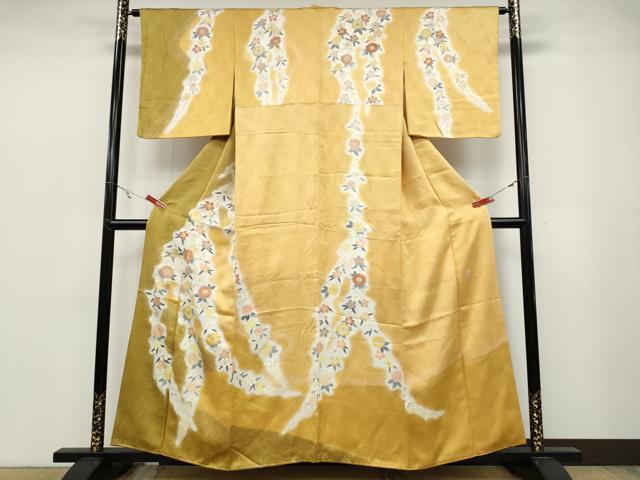 平和屋着物●上質な紬　絞り　花丸文　正絹　逸品DAAY9783az 平和屋着物○上質な紬 絞り 花丸文 正絹 逸品DAAY9783az 【公式通販】