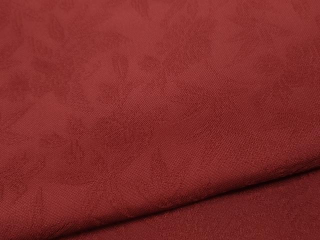 平和屋着物●紋屋井関　御寮織　お召　桐竹鳳凰文　臙脂色　正絹　逸品　CABB6320ut_5