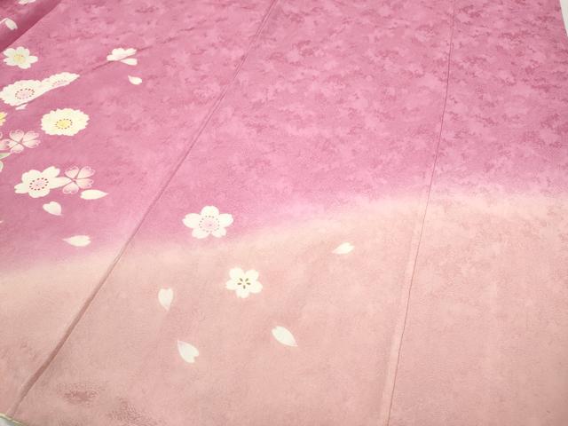 平和屋着物●豪華振袖　舞花文　暈し染め　正絹　逸品　CABB6342ut 平和屋着物○豪華振袖 舞花文 暈し染め 正絹 逸品 CABB6342ut 【公式通販】