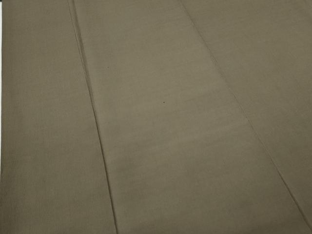 平和屋着物●男性　紬　羽織セット　着物：生壁色　羽織：黄枯茶色　羽織紐付き　正絹　逸品　CABB6346ut_2