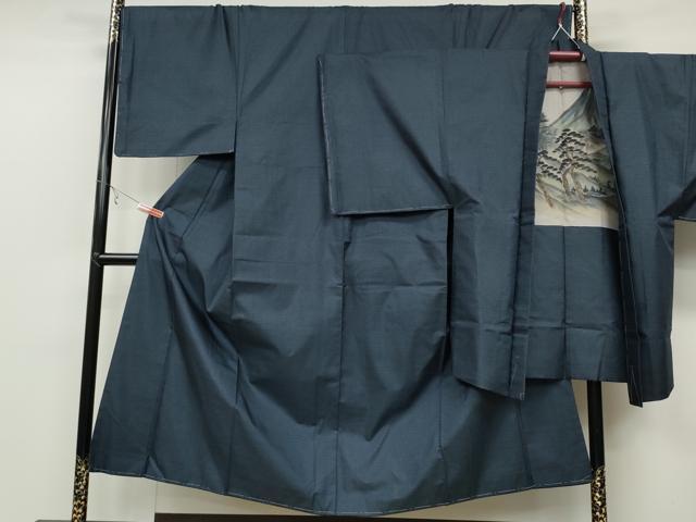 平和屋着物●男性　本場大島紬　アンサンブル　100亀甲　総詰め　正絹　逸品　未使用　CABB6355ut