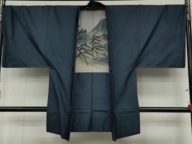平和屋着物●男性　本場大島紬　アンサンブル　100亀甲　総詰め　正絹　逸品　未使用　CABB6355ut_5