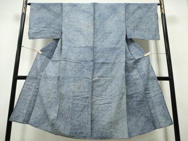 平和屋着物∴夏物　男性　浴衣　有松鳴海絞り　三浦絞り　綿　逸品　CABB6480ng_1