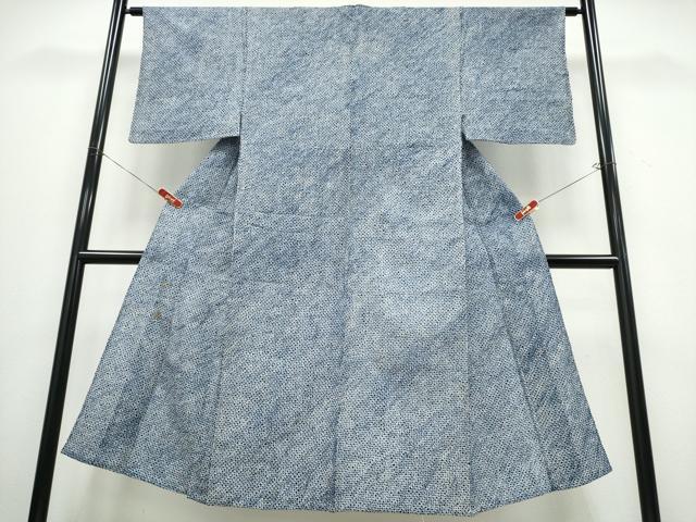 平和屋着物∴夏物　男性　浴衣　有松鳴海絞り　三浦絞り　綿　逸品　CABB6635ng_1