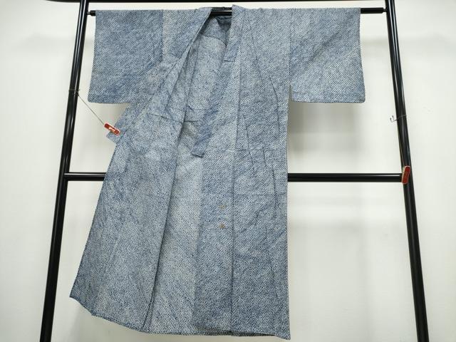 平和屋着物∴夏物　男性　浴衣　有松鳴海絞り　三浦絞り　綿　逸品　CABB6635ng_2