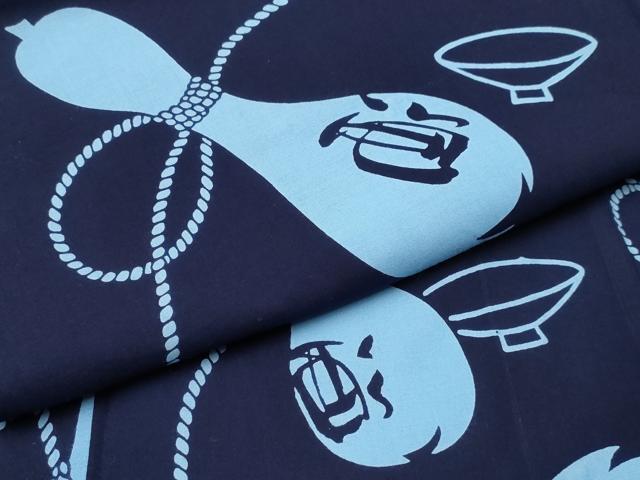 平和屋着物∴夏物　男性　浴衣　瓢箪　酒　綿　逸品　CABB6670ng