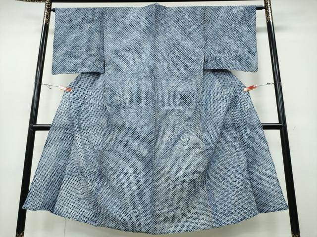 平和屋着物∴夏物　男性　浴衣　有松鳴海絞り　三浦絞り　綿　逸品　CABB6733ng
