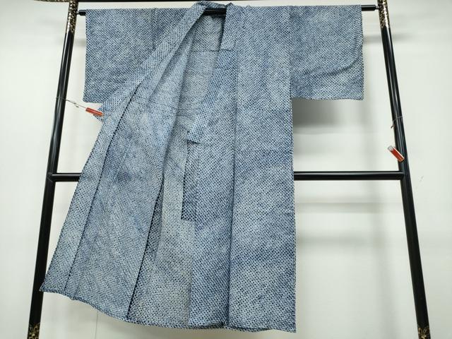 平和屋着物∴夏物　男性　浴衣　有松鳴海絞り　三浦絞り　綿　逸品　CABB6733ng_1