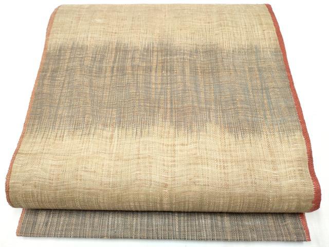 平和屋着物▽太鼓柄袋帯　スリーシーズン　春夏秋　櫛織　霞文　正絹　逸品　CABB9204hy