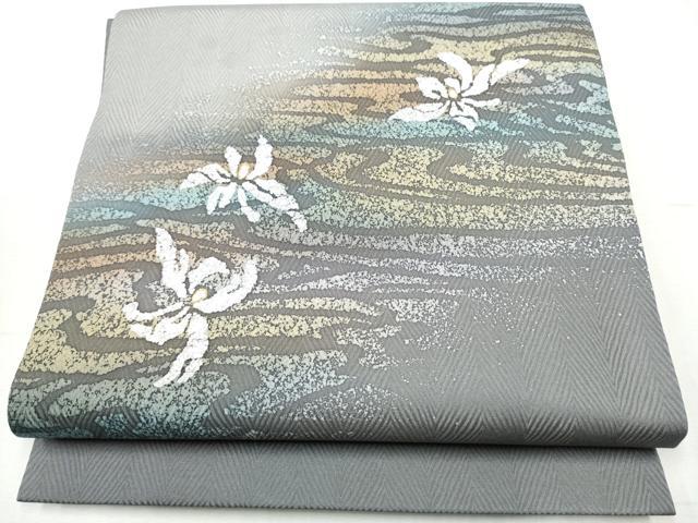 平和屋着物●九寸名古屋帯　舞花文　金彩　正絹　逸品　CABB9293hy 平和屋着物○九寸名古屋帯 舞花文 金彩 正絹 逸品 CABB9293hyの通販は