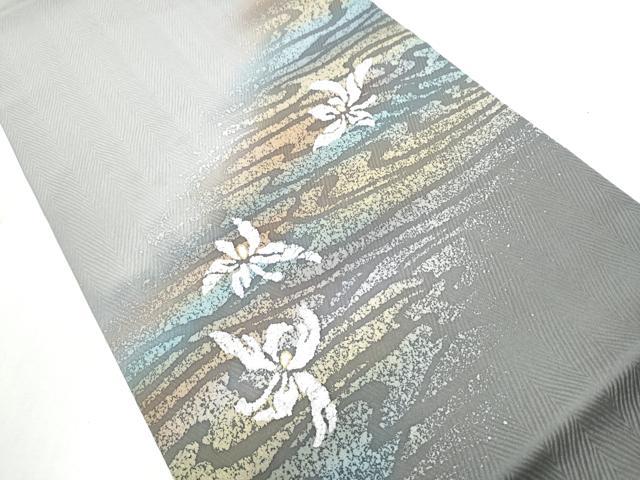 平和屋着物●九寸名古屋帯　舞花文　金彩　正絹　逸品　CABB9293hy 平和屋着物○九寸名古屋帯 舞花文 金彩 正絹 逸品 CABB9293hyの通販は