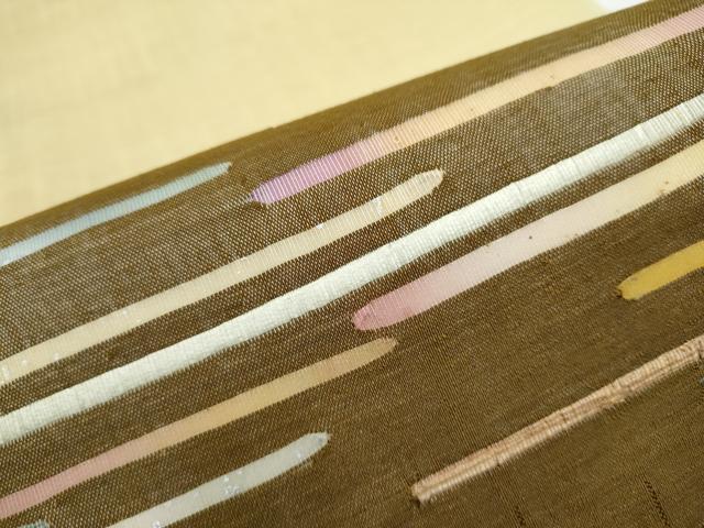 平和屋着物●太鼓柄袋帯　紬地　霞文　金銀彩　正絹　逸品　未使用　CABB9314hy 平和屋着物○太鼓柄袋帯 霞文 銀通し地 正絹 逸品 未使用 CABG9335dyの