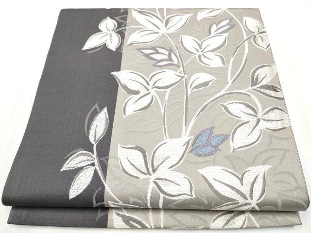 平和屋着物●六通柄袋帯　唐織　枝花文　正絹　逸品　CABB9529hy