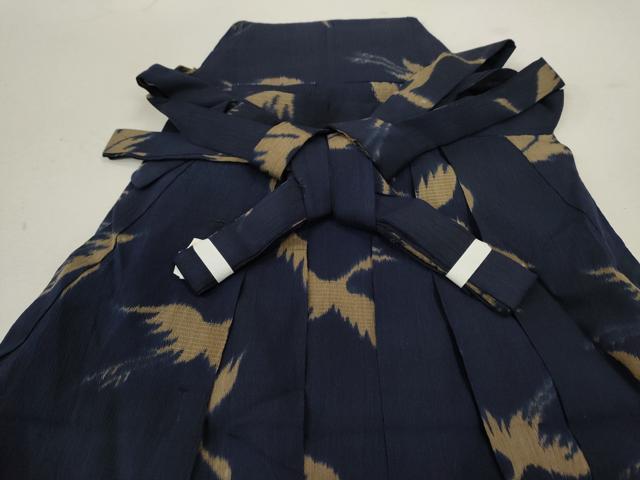 平和屋着物＊夏物　アンティーク　大正ロマン　男性　行灯袴　飛鶴文　正絹　逸品　CABB9615ze