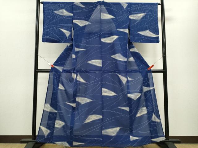 平和屋着物＊夏物　小紋　絽　吉祥文　正絹　逸品　CABB9741ze_1