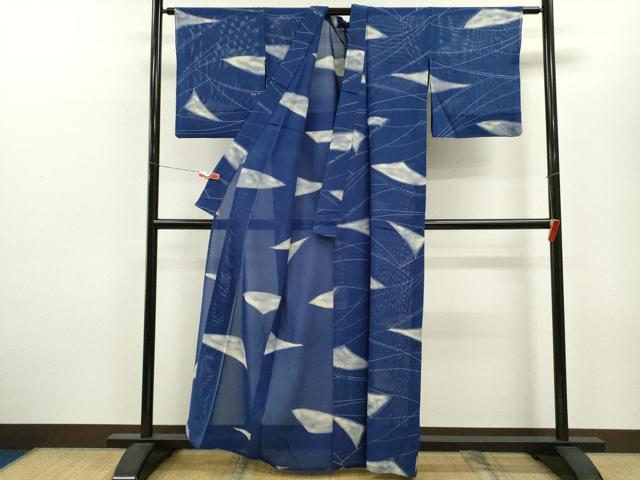 平和屋着物＊夏物　小紋　絽　吉祥文　正絹　逸品　CABB9741ze_2