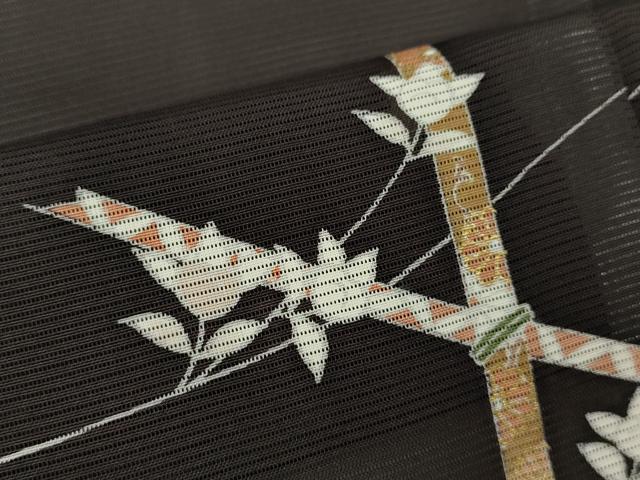 平和屋着物＊夏物　訪問着　絽　枝花文　金彩　正絹　逸品　CABB9783ze_5