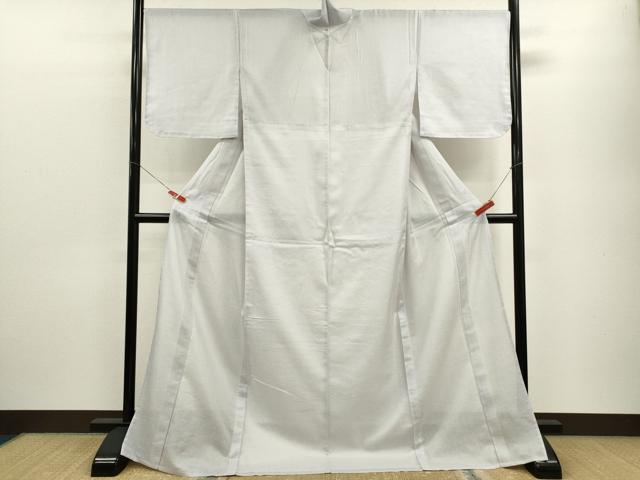 平和屋着物＊夏物　色無地　絹紅梅　ロング丈　白菫色　正絹　逸品　CABB9825ze_1