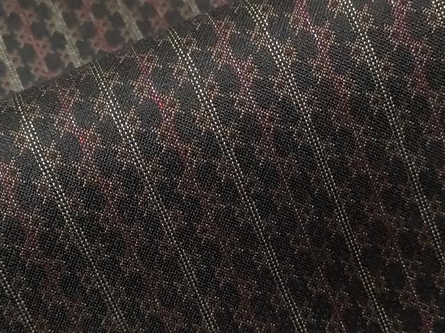 平和屋着物□上質な紬 縞 黒地 胴抜き仕立て 正絹 逸品 CABC0669ev