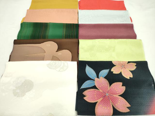 平和屋着物★和装小物　帯揚げ10枚セット　丹後ちりめん　正絹　逸品　CABC1190ju