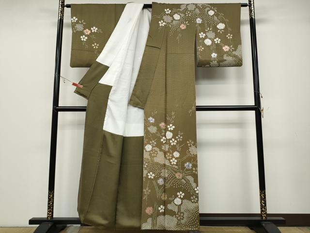 平和屋着物●訪問着　辻が花　絞り　金彩　正絹　逸品　CABC2001ut_1