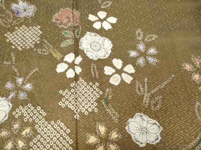 平和屋着物●訪問着　辻が花　絞り　金彩　正絹　逸品　CABC2001ut_2