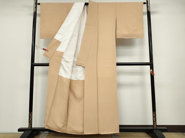 平和屋着物●上質な色無地　雄黄色　正絹　逸品　未使用　CABC2132ut_2