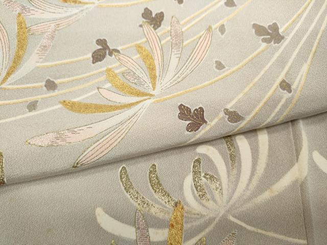 平和屋着物●訪問着　刺繍　菊　金彩　小田急百貨店扱い　正絹　逸品　CABC2195ut_5