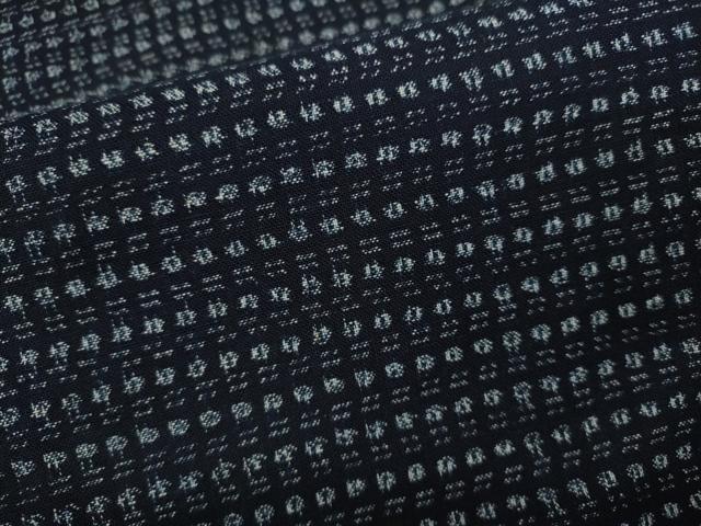 平和屋着物●久留米絣　幾何学文様　綿　逸品　CABC2224ut_4