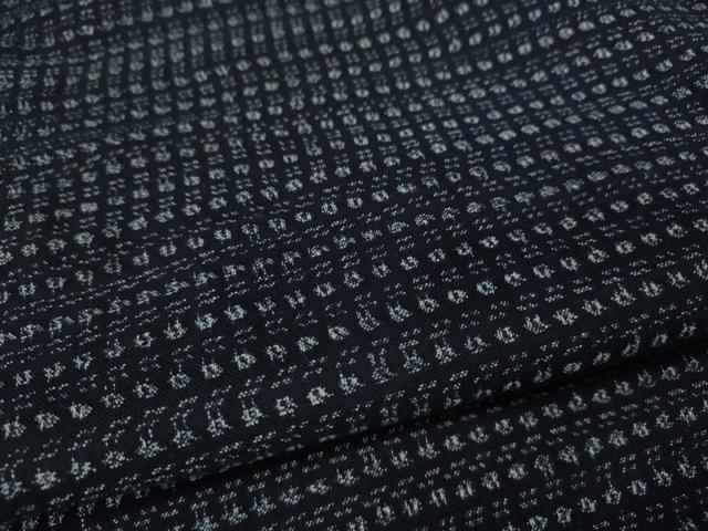平和屋着物●久留米絣　幾何学文様　綿　逸品　CABC2224ut_5