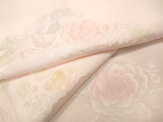 平和屋着物●長襦袢　無双仕立て　枝花地紋　暈し染め　正絹　逸品　CABC2285ut