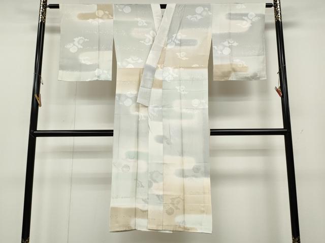 平和屋着物○長襦袢 無双仕立て 霞文 暈し染め 正絹 逸品 AABF5350ph