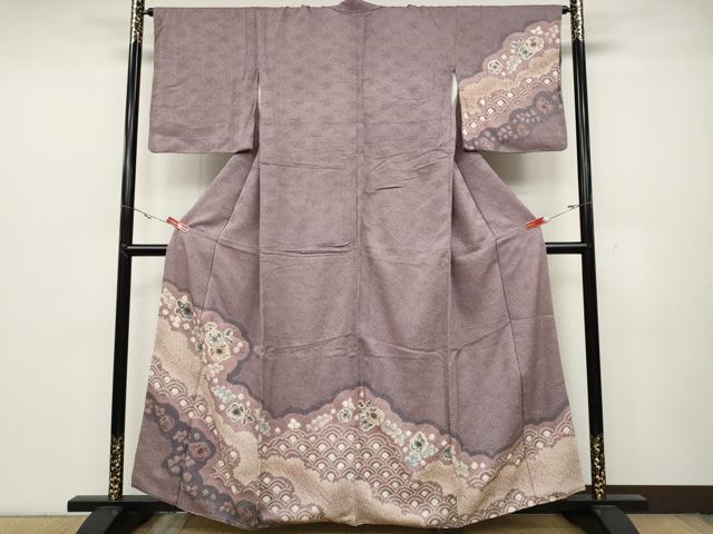 平和屋着物●訪問着　辻が花　総絞り　正絹　逸品　CABC2329ut