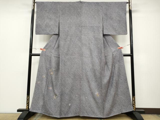 平和屋着物○色留訪問着 総絞り 総刺繍 雪輪花文 金彩 正絹 逸品 未