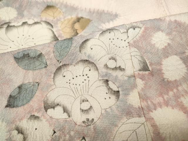 平和屋着物●十日町　名門　滝泰謹製　訪問着　絞り　辻が花　千鳥　正絹　逸品　CABC2336ut