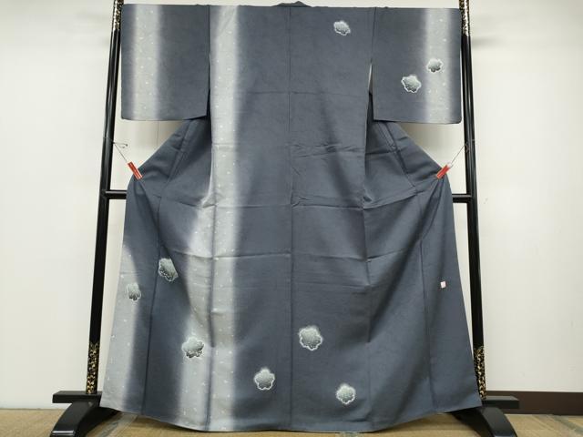 平和屋着物●訪問着　作家物　舞桜文　暈し染め　金彩　正絹　逸品　CABC2375ut