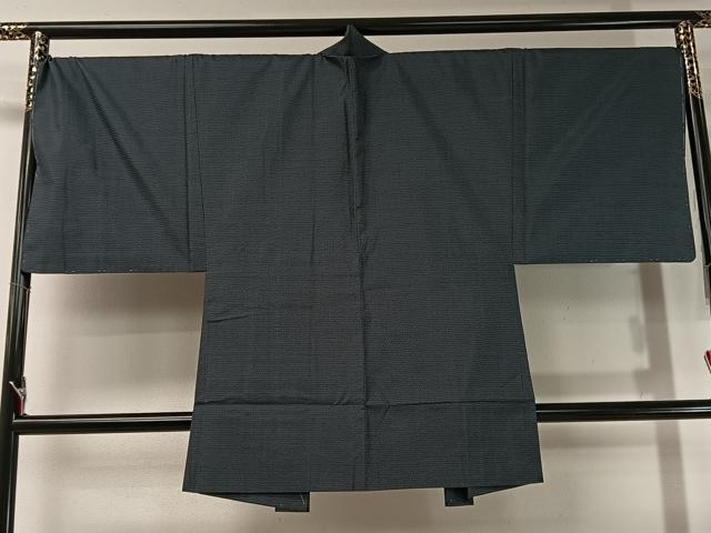 平和屋着物●男性　本場大島紬　アンサンブル　100亀甲　総詰め　正絹　逸品　未使用　CABC2721vp_6