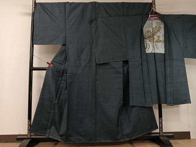 平和屋着物●男性　本場大島紬　アンサンブル　100亀甲　総詰め　正絹　逸品　未使用　CABC2728vp