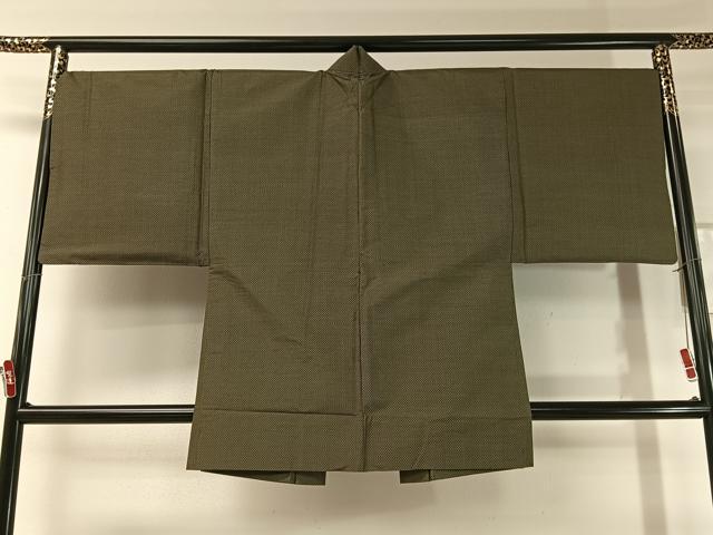 平和屋着物○男性 本場大島紬 アンサンブル 絣文様 正絹 逸品 CABC2735vp