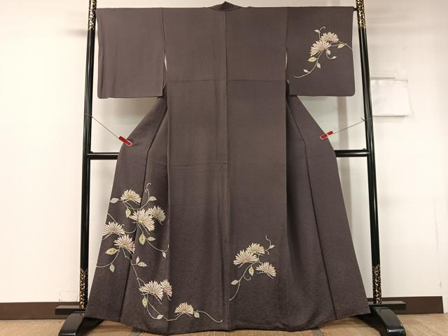 平和屋着物●訪問着　裏菊　金彩　正絹　逸品　CABC2740vp