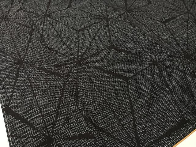 平和屋着物●本場下野結城紬　80亀甲　朝の葉文様　証紙付き　正絹　逸品　未使用　CABC2773vp 平和屋着物○本場結城紬 重要無形文化財 正倉院花文 100亀甲 飛び亀甲