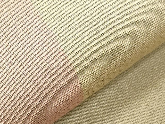 平和屋着物▽両面　全通柄袋帯　スリーシーズン　春夏秋　櫛織　横段文　正絹　逸品　CABC4698dy_5