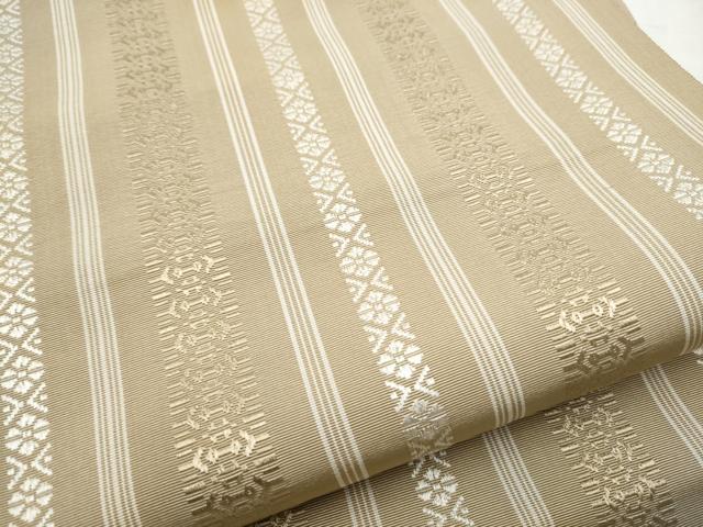 平和屋着物●本場筑前博多織　八寸名古屋帯　献上　一重帯　正絹　逸品　CABC5325hy_3